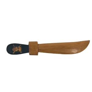 Skull Head Wood Knife Accent